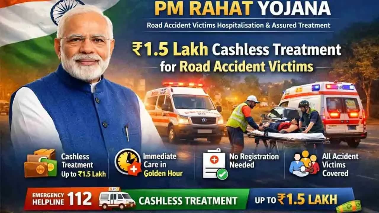 PM Rahat Yojana 2026: Providing Cashless Medical Care for Road Accident Victims
