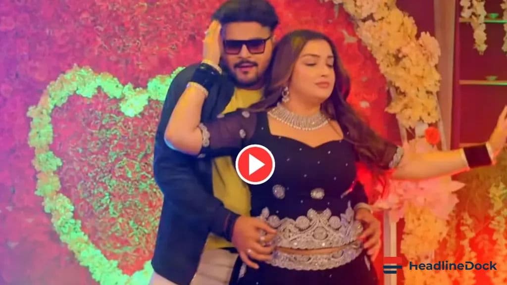 Nirahua and Amrapali Dubey Sizzle in New Bhojpuri Song 'Gori Tohar Kamar Lachkauwa'