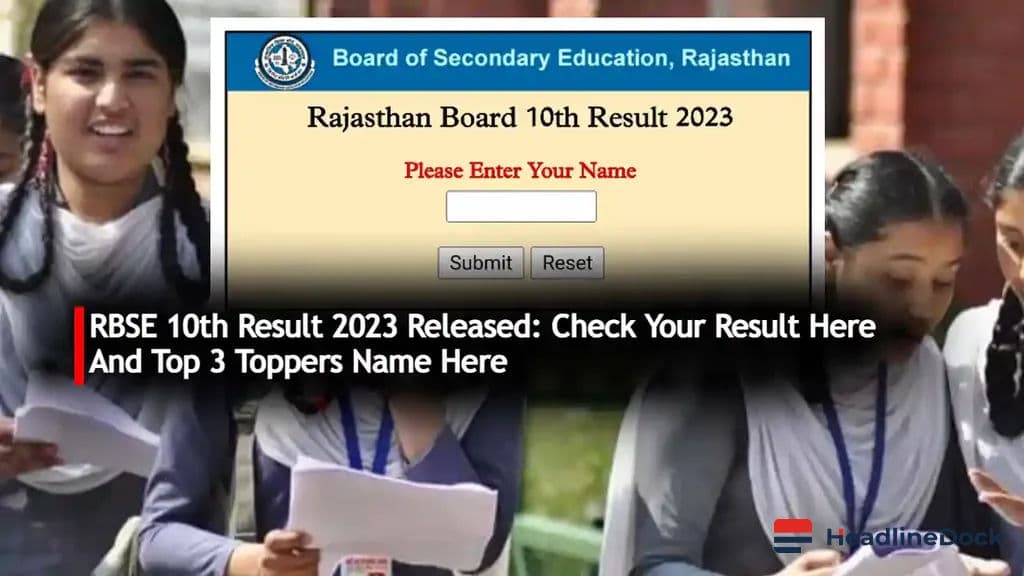 Rajasthan Board 10th Results to be Announced Today: Here’s How You Can Check Your Score