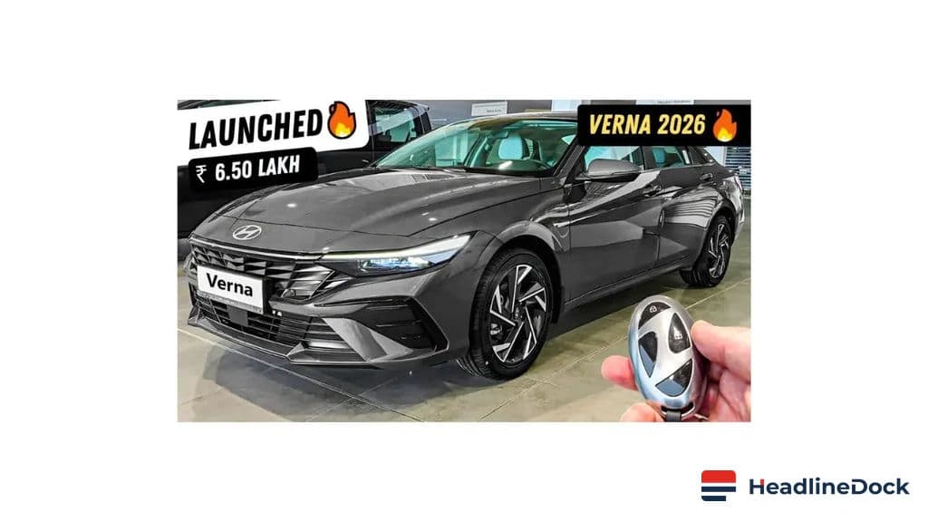 High-Tech Hyundai Verna 2026 Sedan: Power and Safety at Your Fingertips