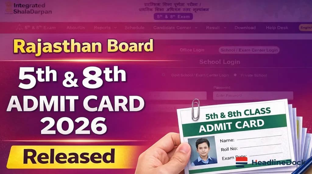 Rajasthan Board 5th & 8th Results Announced for 2026: Step-by-Step Guide