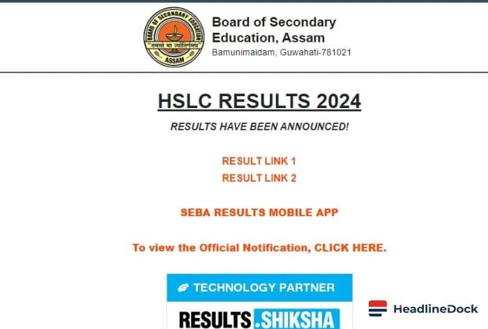 Assam Board HSLC Result 2026: How to Check Scores and Marksheet
