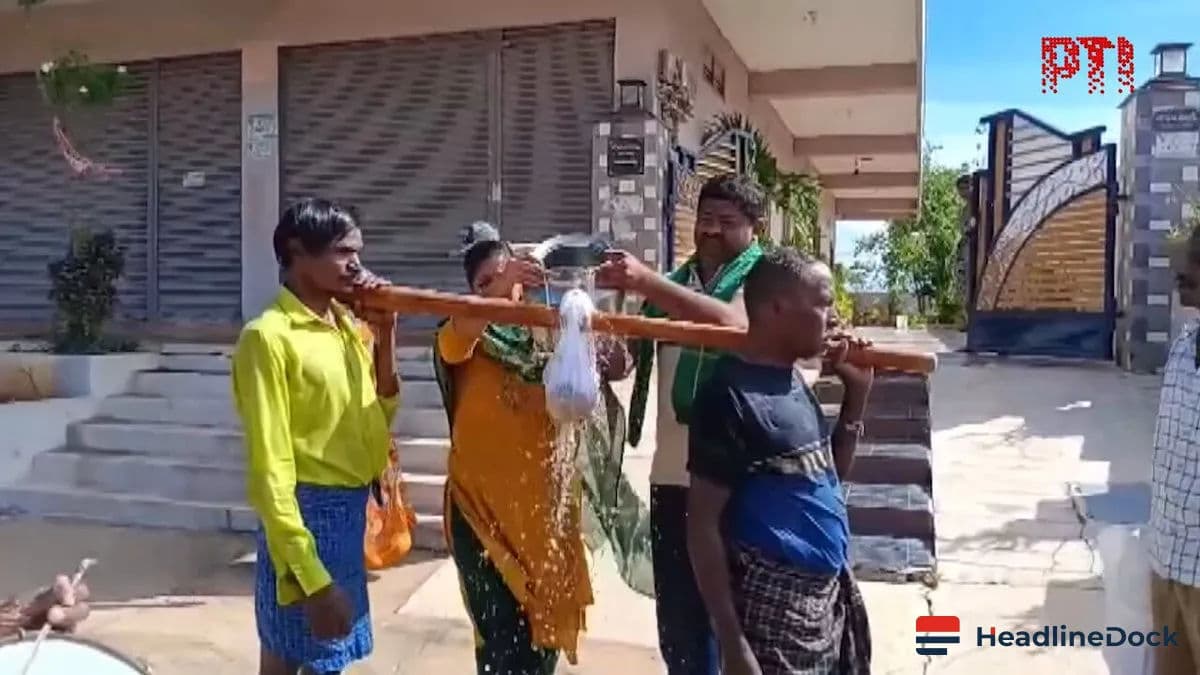Telangana Villagers Revive Ancient Kappa Thalli Ritual During Delayed Monsoon Season