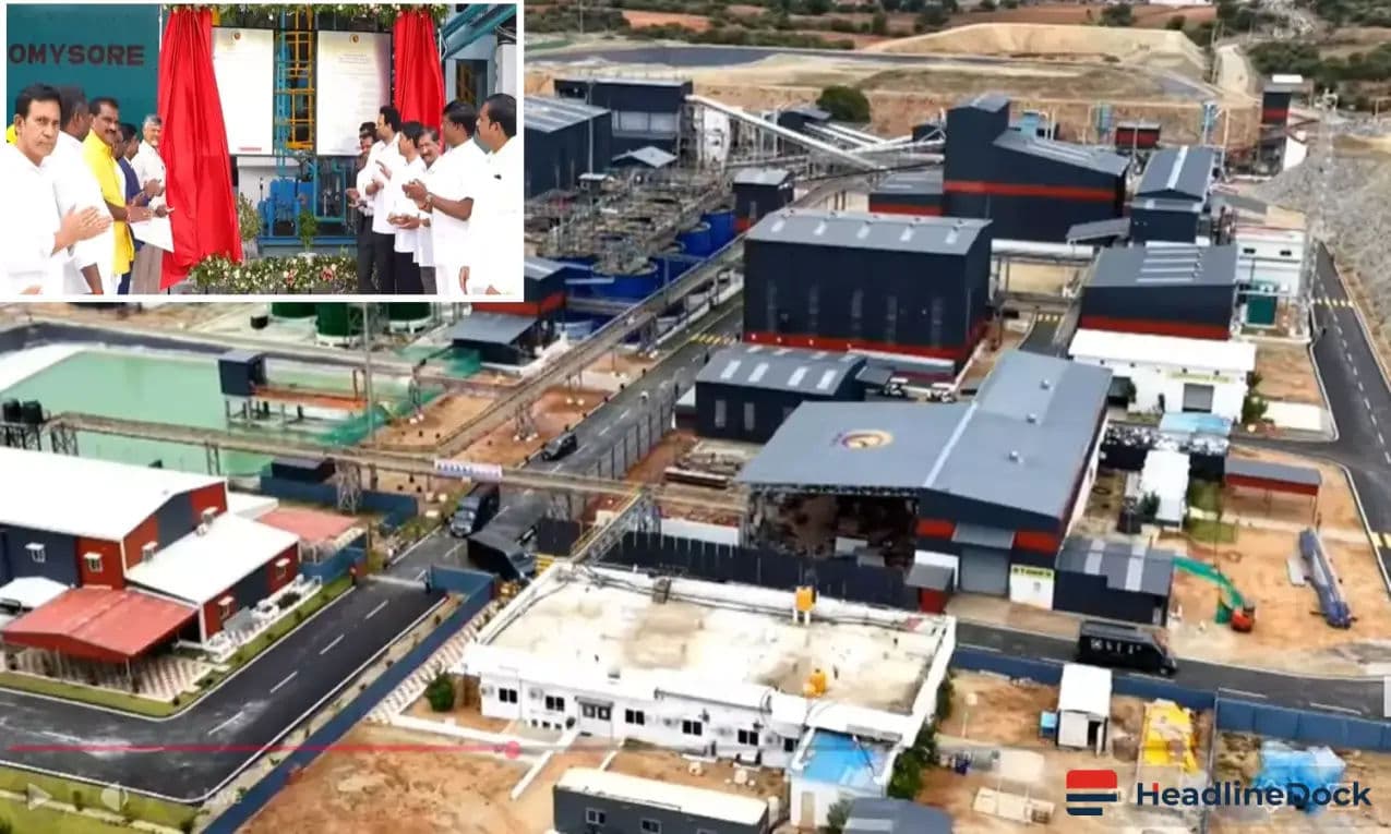 AP CM Inaugurates Major Jonnagiri Gold Mining Project in Kurnool District