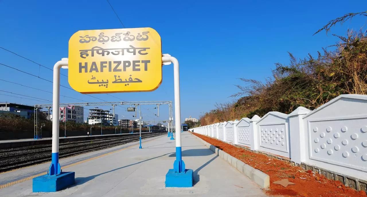 Hafeezpet Railway Station Upgraded with Rs.33 Crore Investment