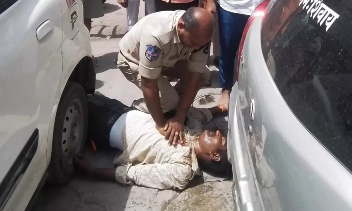 Heroic Constable Revives Electric Shock Victim Using CPR in Hyderabad