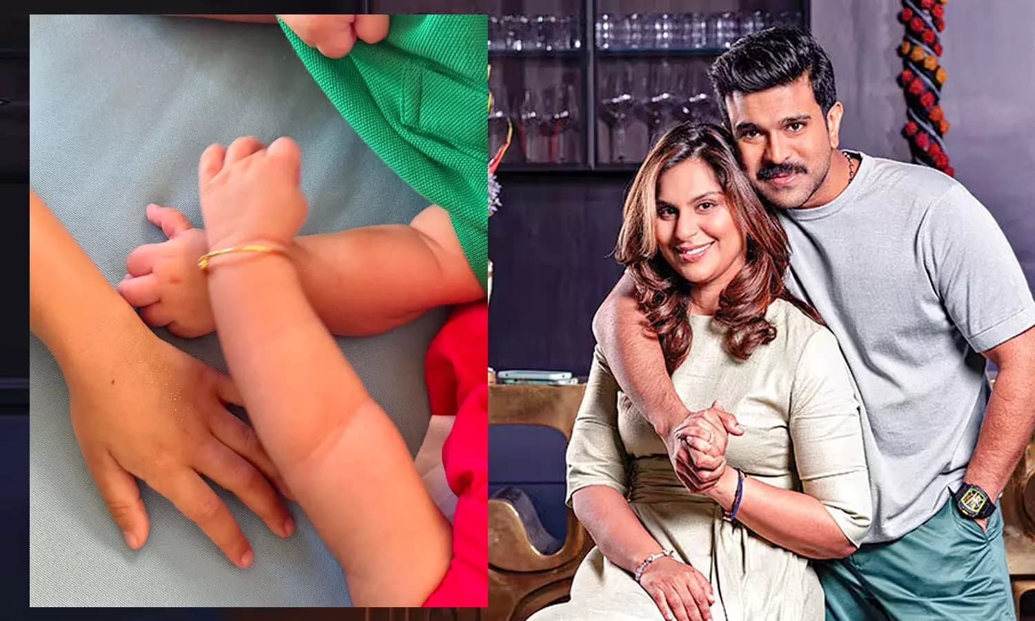 Ram Charan and Upasana Share First Glimpse of Their Newborn Twins
