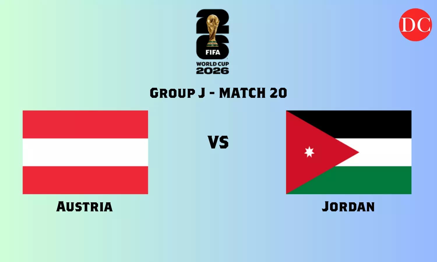 FIFA World Cup 2026: Austria and Jordan Clash in San Francisco Group J Match