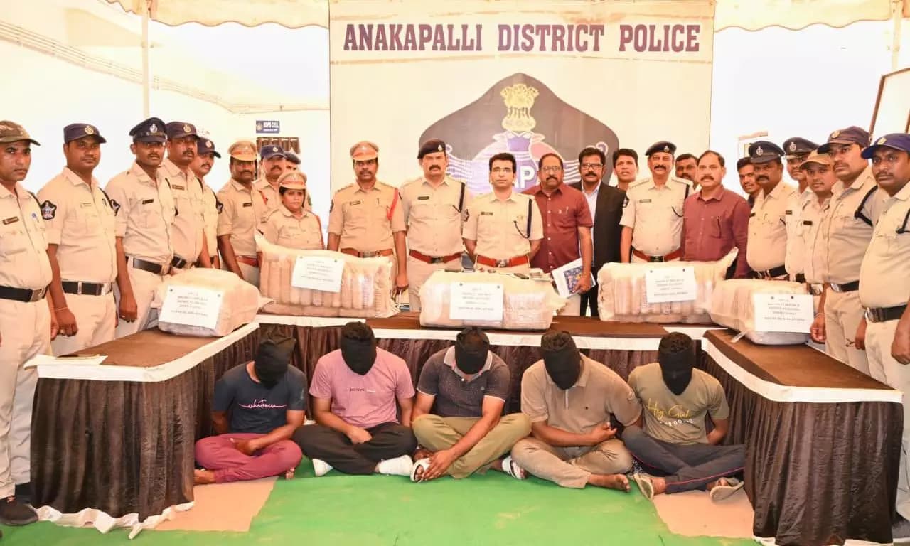 International Drug Offender Nabbed in Anakapalli During Massive Ganja Seizure Operation