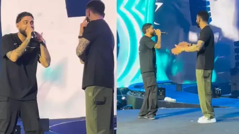 Virat Kohli Dances to Karan Aujla's Winning Speech at One8 Delhi Event