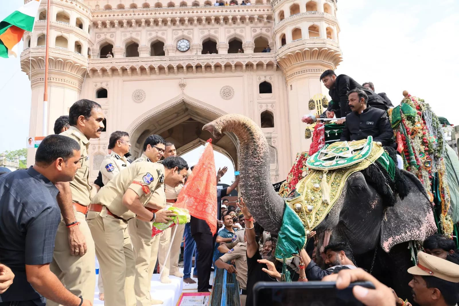 Thousands Gather for Traditional Bibi Ka Alam Procession on Ashura in Hyderabad
