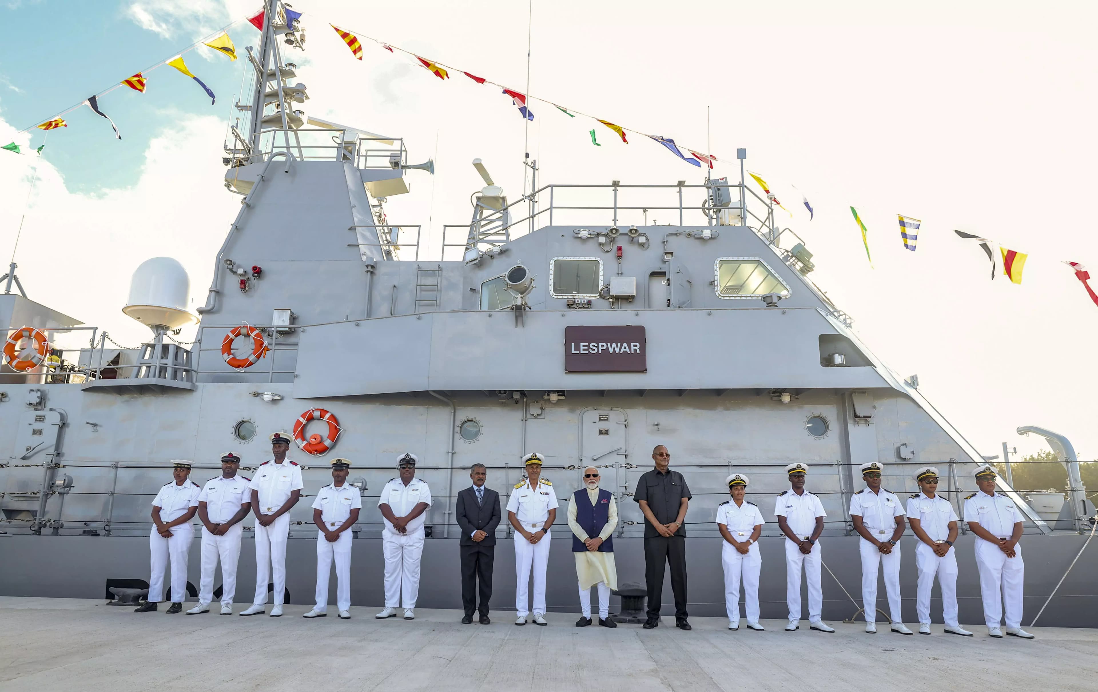 PM Modi Bolsters Maritime Security by Handing Over Patrol Vessel to Seychelles