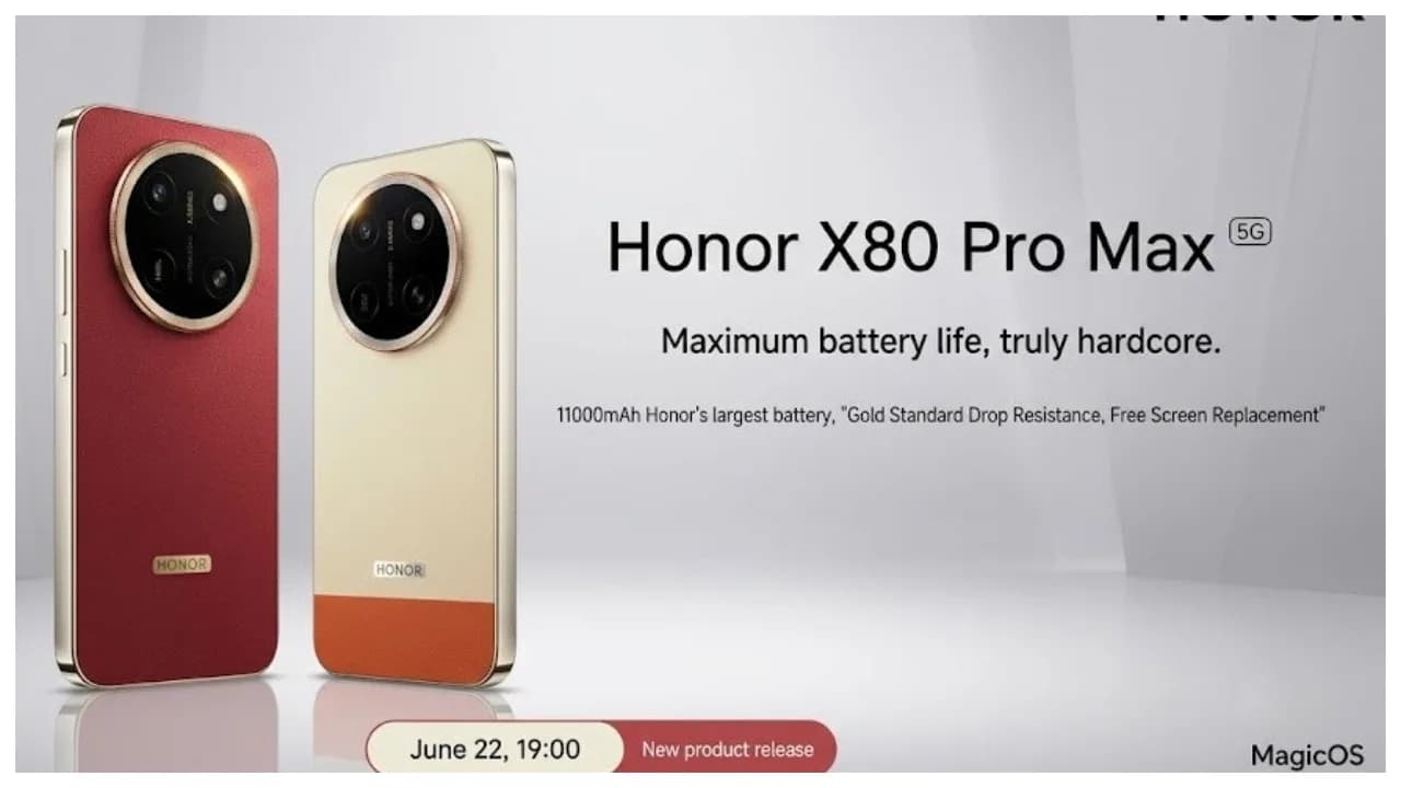 Honor X80 Pro Max Launching With Massive 11,000mAh Battery on June 22nd