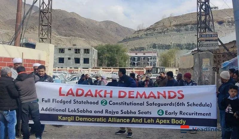 Ladakh Shutdown Intensifies as LAB-KDA Demand Constitutional Safeguards and Local Control