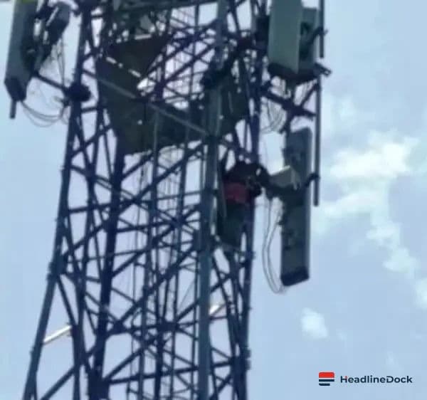 Minor Climbs 100-Foot Mobile Tower in Jharkhand Demanding Boyfriend's Release