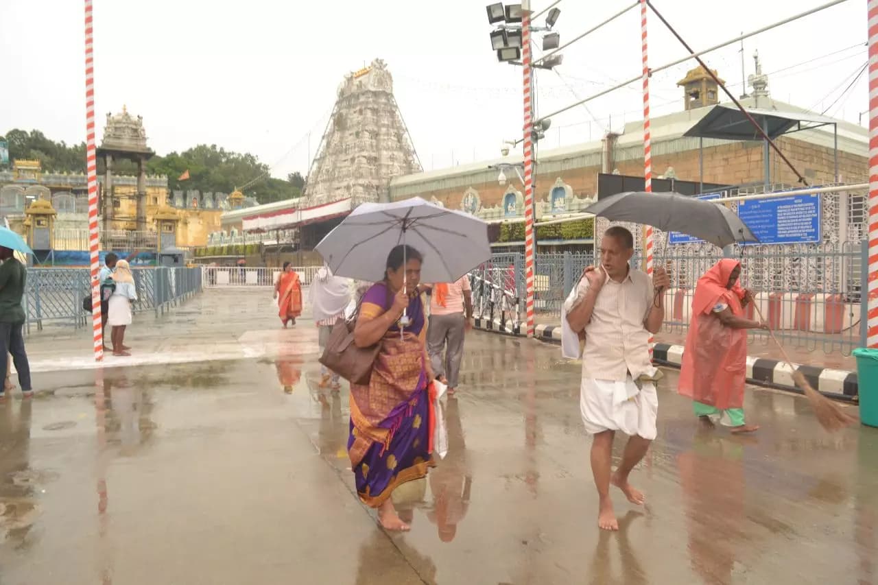 Summer Relief as Sudden Rain Hits Tirupati