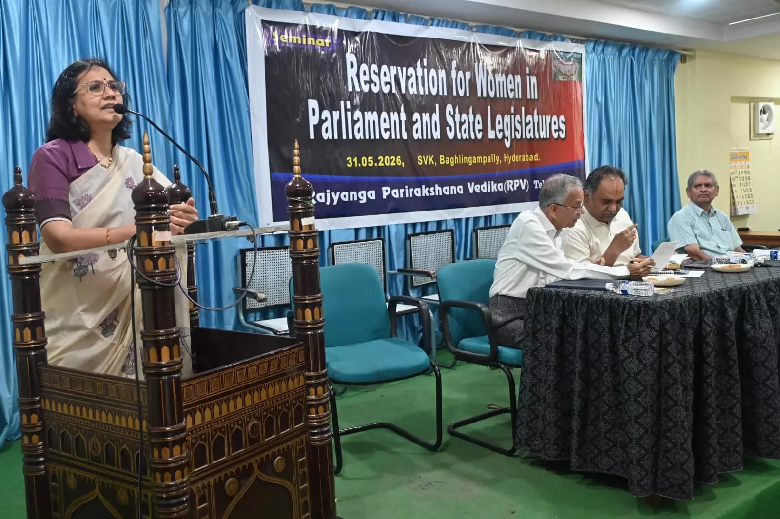 Justice Radha Rani Raises Concern Over Women's Reservation in Telangana
