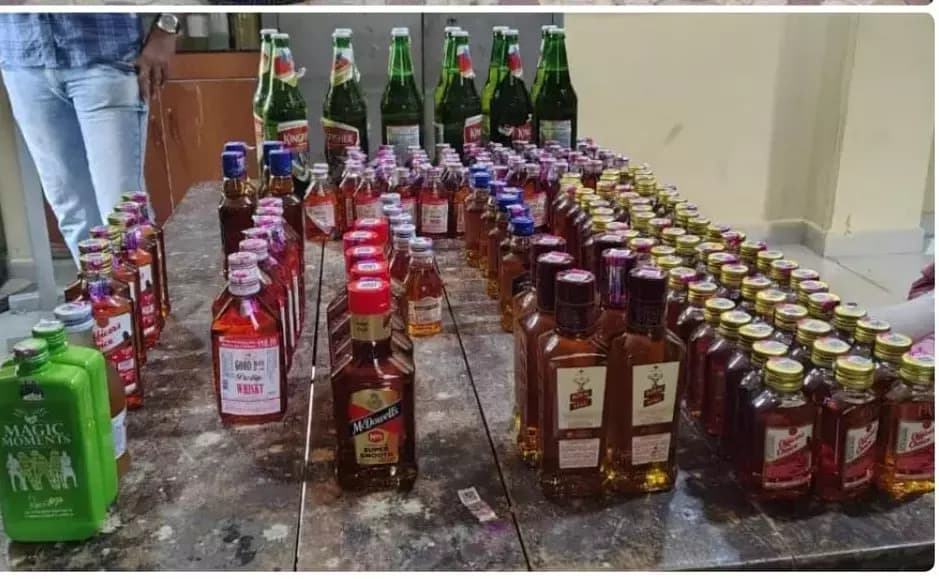 Rangareddy Excise Officials Seize Contraband Goods in Manikonda