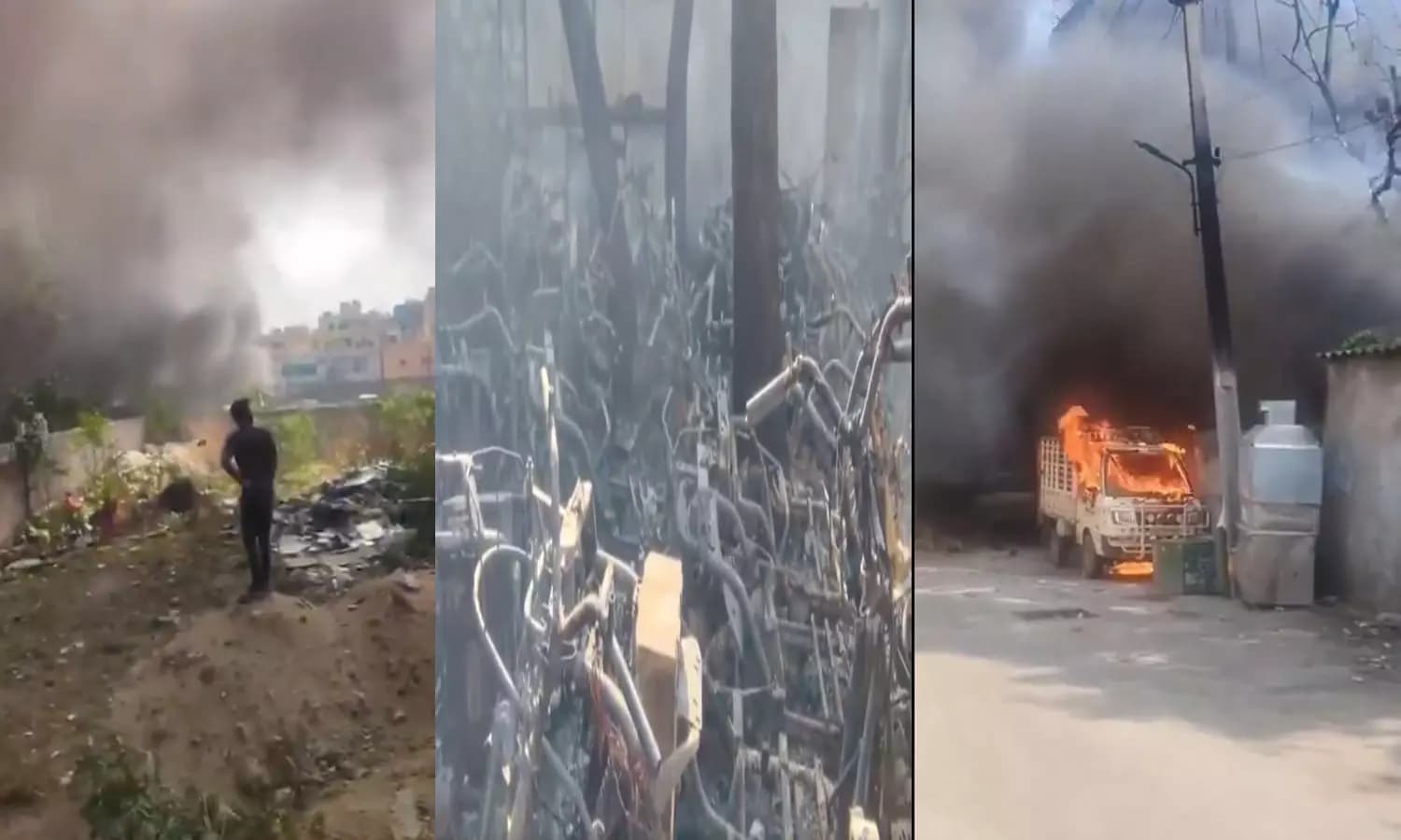 Massive Fire Erupts at Ola EV Warehouse in Moosapet, Hyderabad