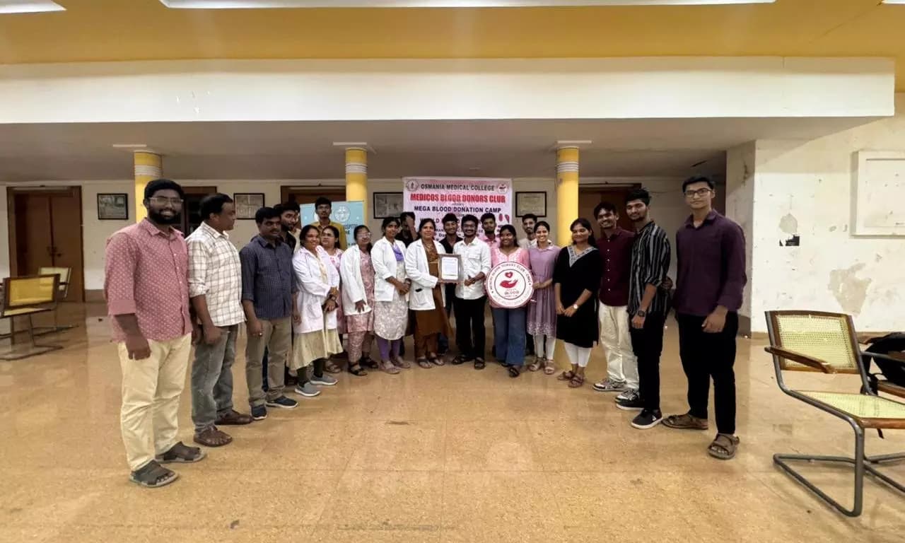 MBBS Students Lead Successful Blood Donation Drive at Osmania Medical College