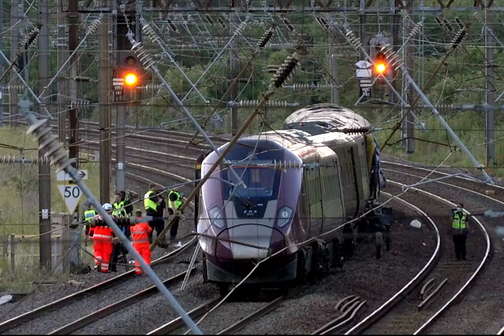 Fatal Train Collision North of London Leaves One Dead and Dozens Injured