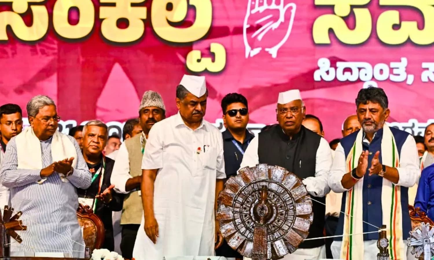 B.K. Hariprasad Takes Charge As New Karnataka Congress President at Bengaluru Convention