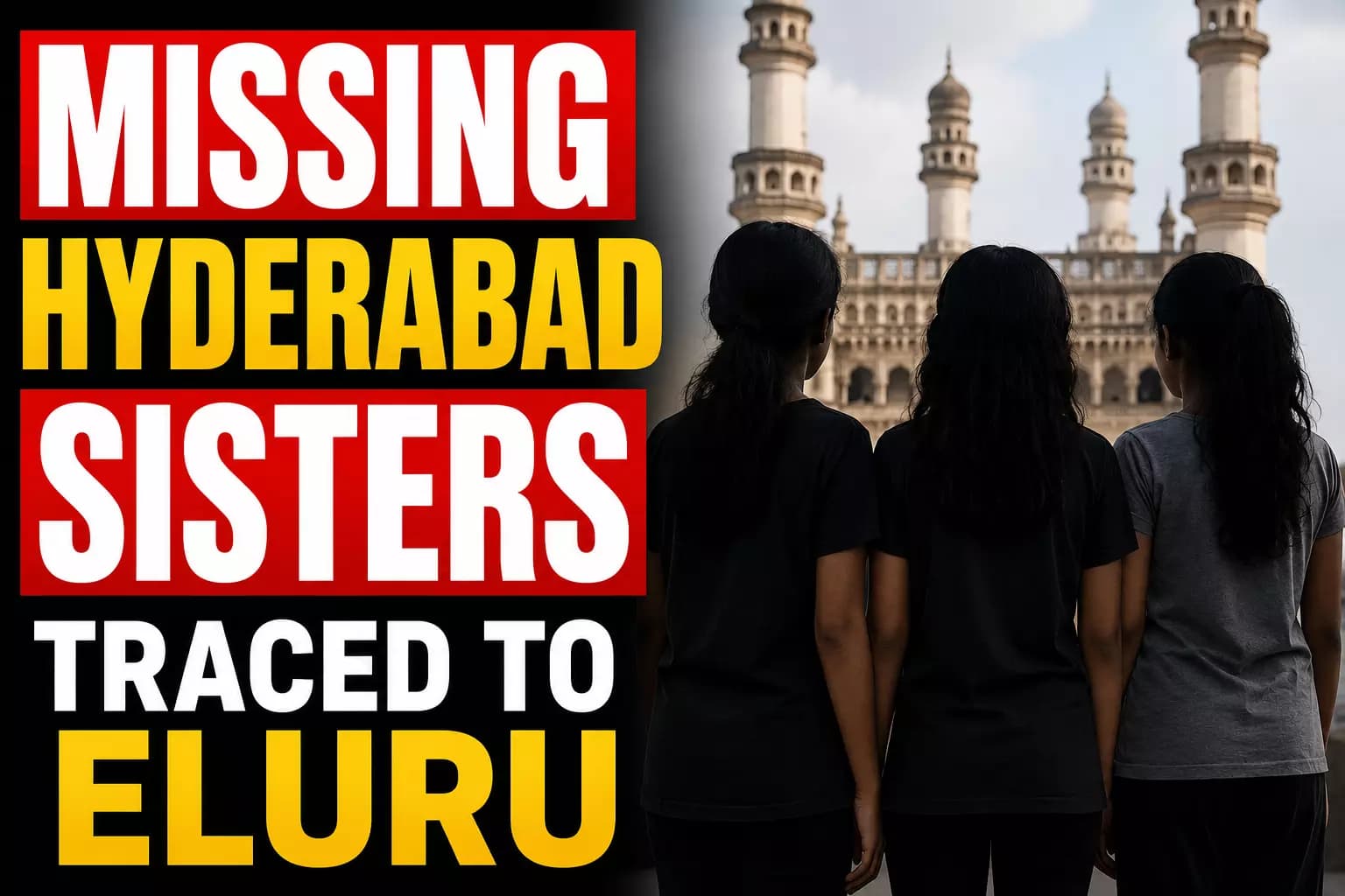 Missing Sisters from Hyderabad Safely Traced by Police in Eluru