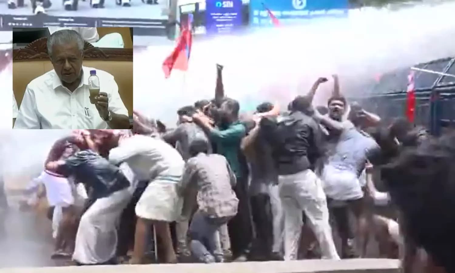 Contaminated Water Cannons Ignite Political Row in Kerala Assembly