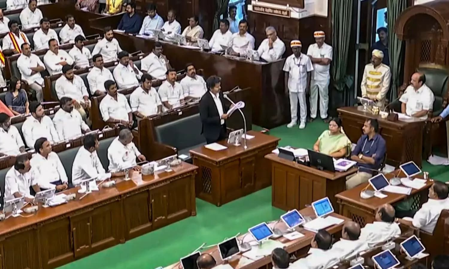 CM Vijay Challenges DMK Opposition Regarding TN Assembly National Anthem Protocol