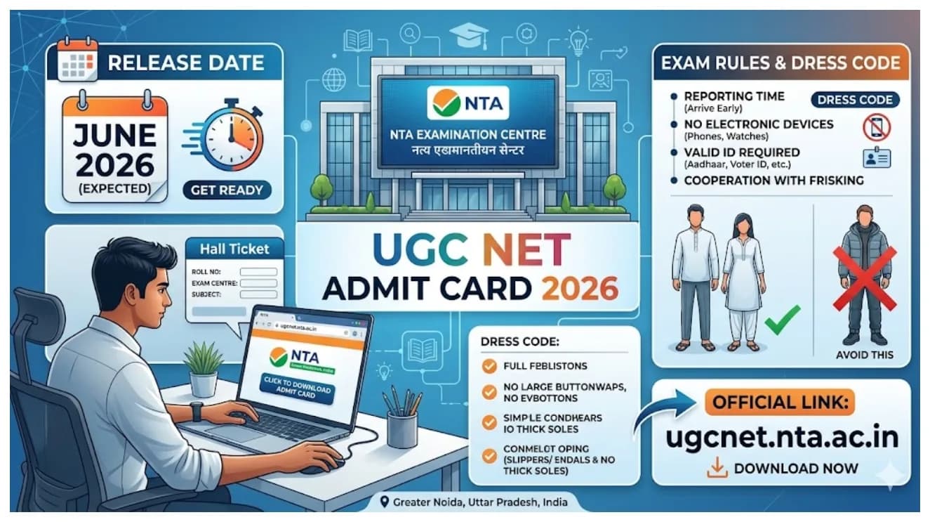 UGC NET Admit Card Release Date and Important Guidelines for June 2026
