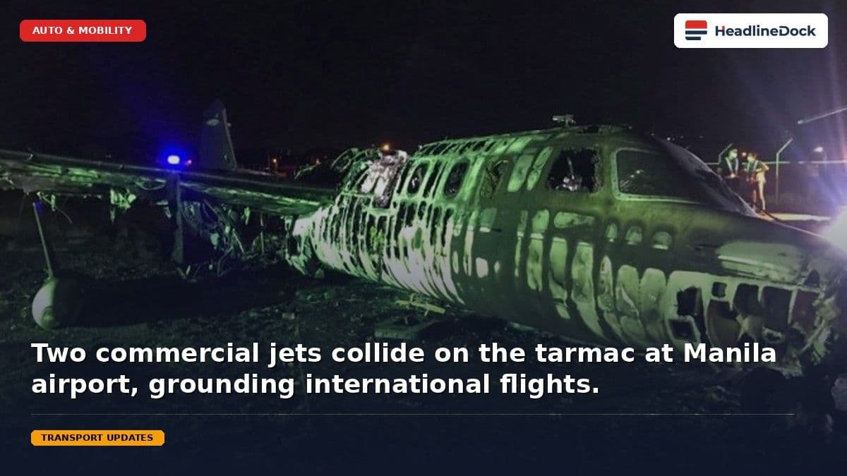 Ground Collision at Manila Airport Leads to Cancellation of Jeddah Flight