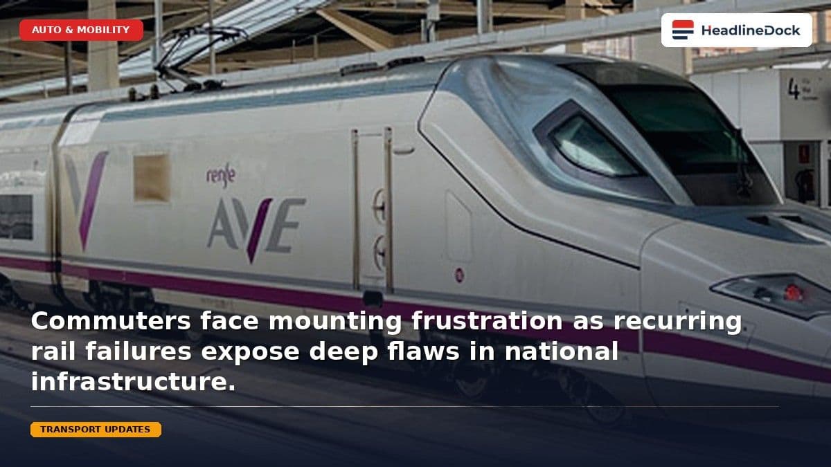 Growing Public Outcry Over Spain's High-Speed Rail Performance Issues